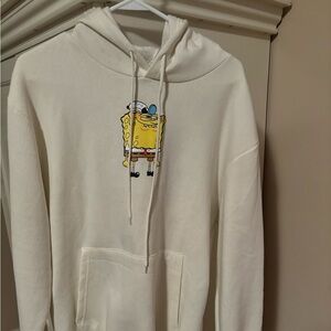 Sponge Bob Square Pants hooded sweat shirt, men’s size large, soft material